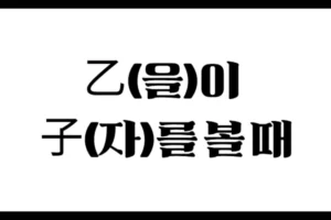 乙(을)이 子(자)를 볼 때 – 정신성과 천을귀인의 기운을 품은 구조
