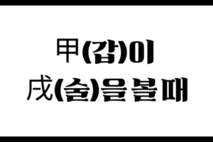 甲(갑)이 戌(술)을 볼 때 – 외형은 편재, 실상은 정관의 작용